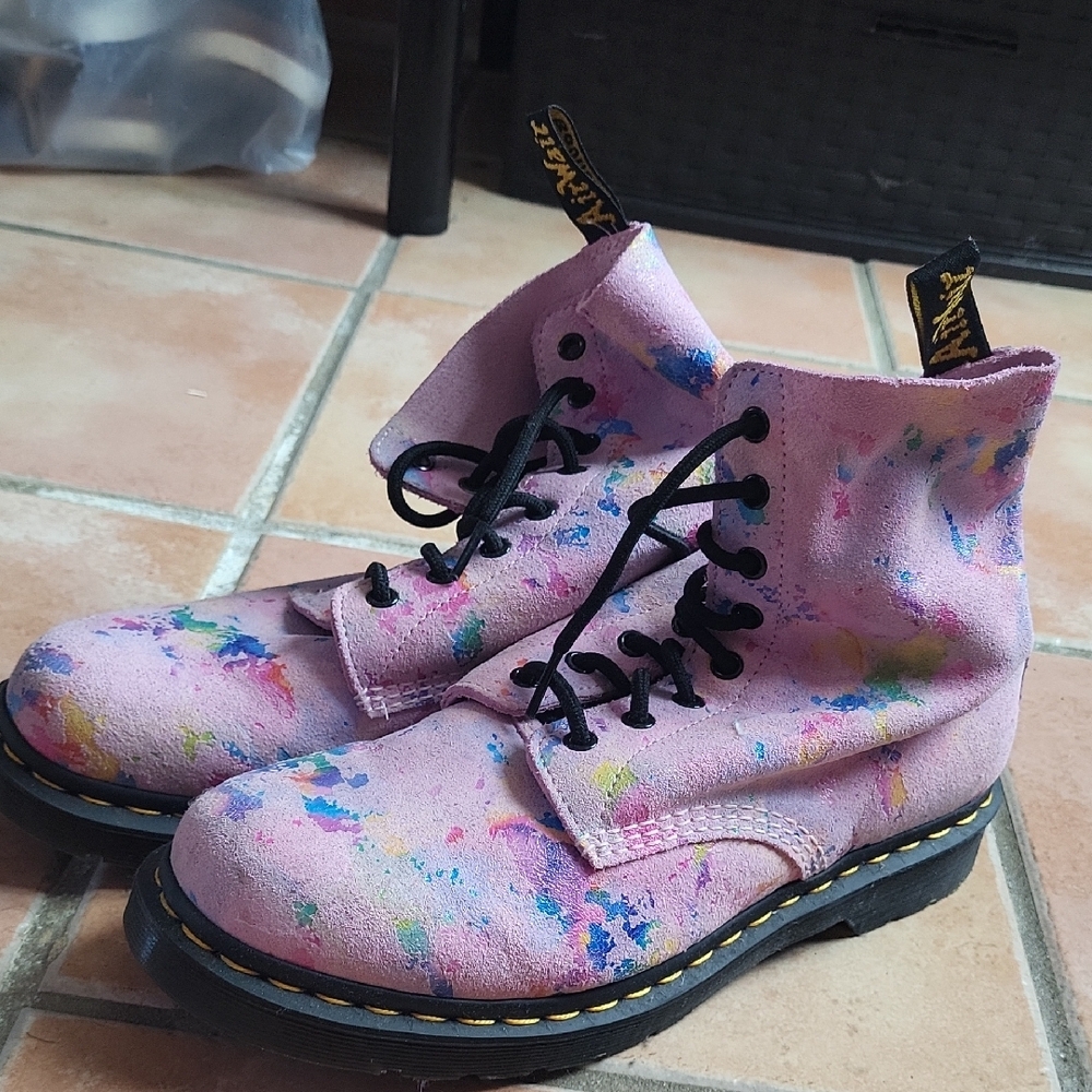 Dr. Martens Multicolor Splatter Boots